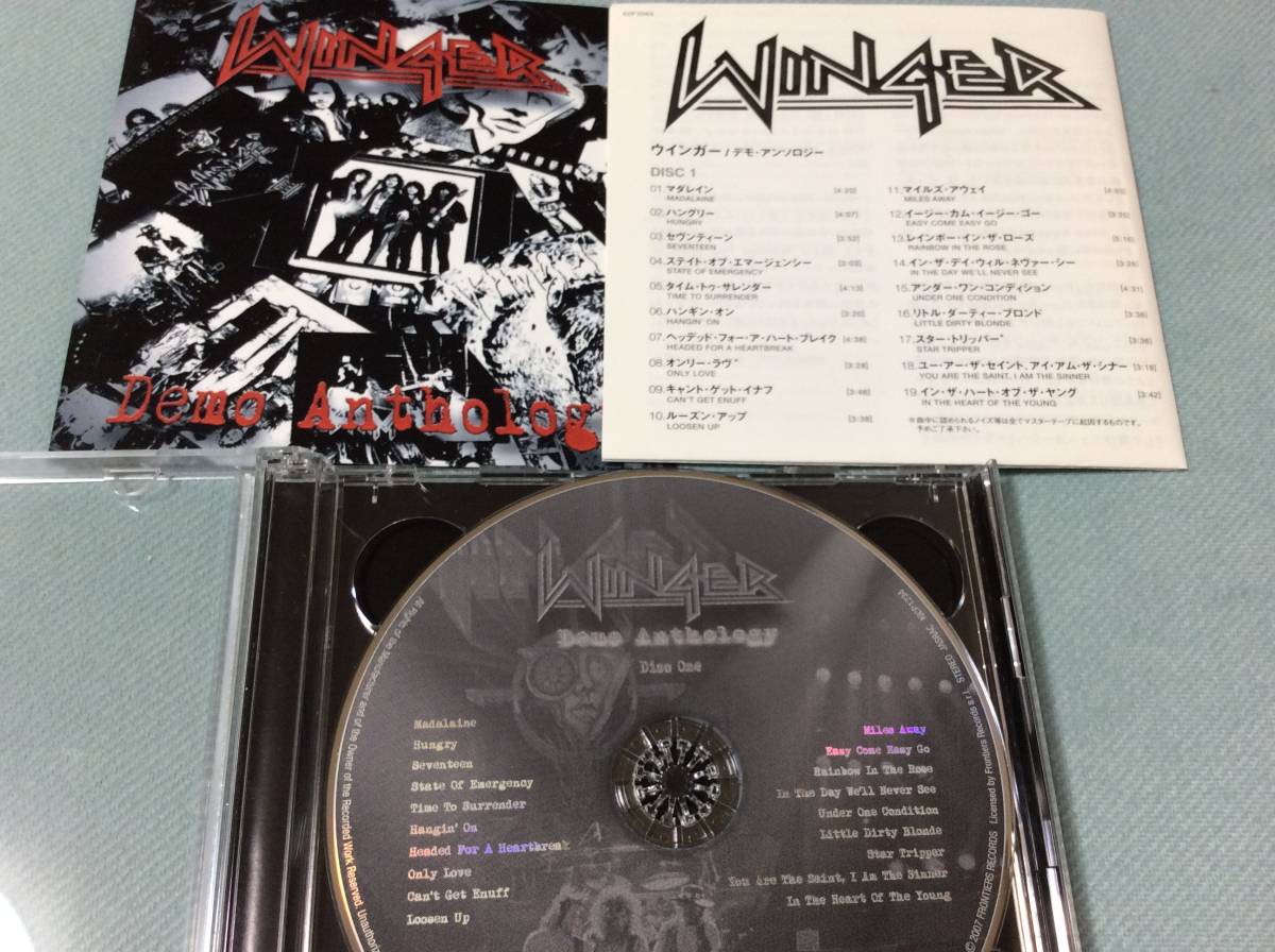 WINGER「Demo Anthology」国内盤帯付き KICP-1234/5 2枚組 初期デモ