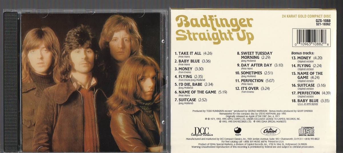 即決 廃盤 24K GOLD ゴールド CD 限定盤 BADFINGER バッドフィンガー 