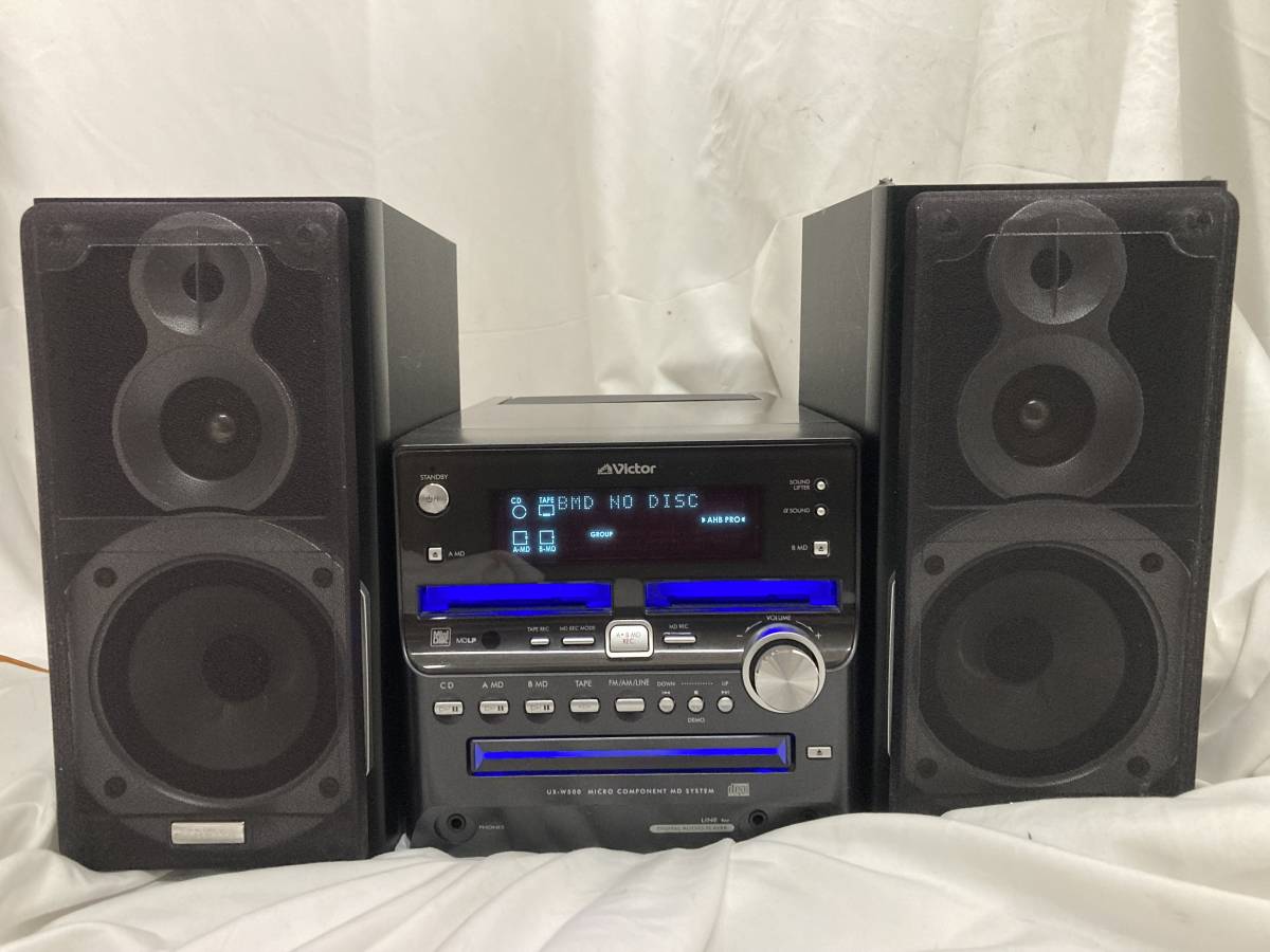 Victor マイクロコンポーネントMDシステム UX-W500-S ビクター MD