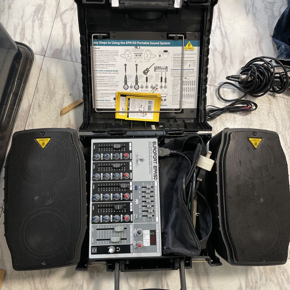 EPA150 簡易PAセット 中古 BEHRINGER EUROPORT ポータブルPA システム