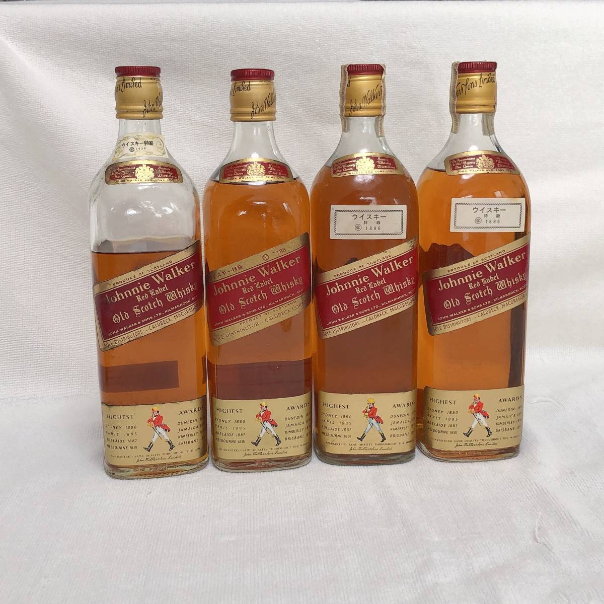 未開栓 古酒 ジョニーウォーカー レッドラベル 760ml 43％ まとめて4本