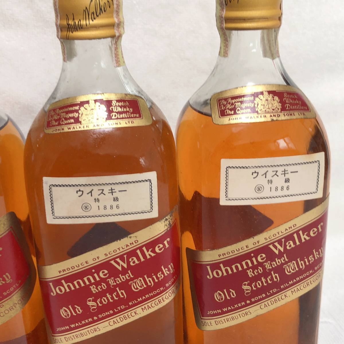 未開栓 古酒 ジョニーウォーカー レッドラベル 760ml 43％ まとめて4本