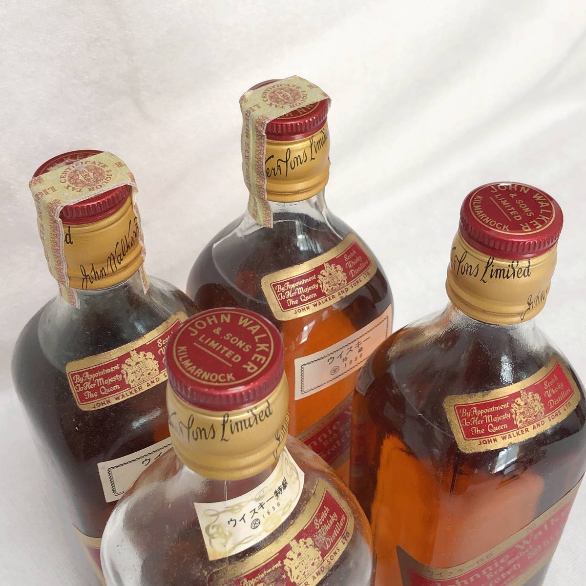 未開栓 古酒 ジョニーウォーカー レッドラベル 760ml 43％ まとめて4本