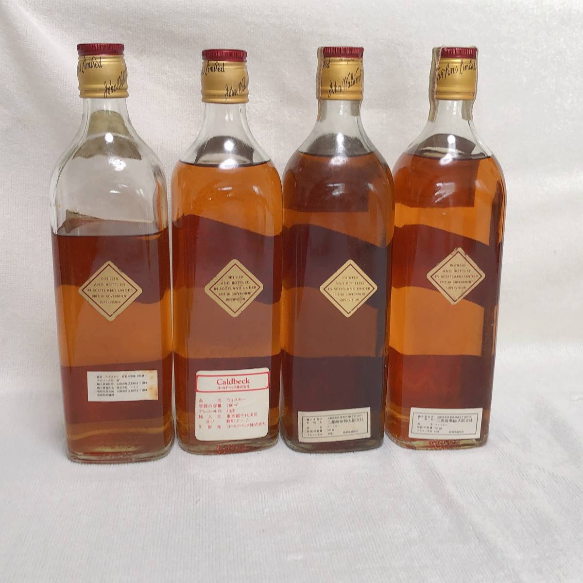 未開栓 古酒 ジョニーウォーカー レッドラベル 760ml 43％ まとめて4本