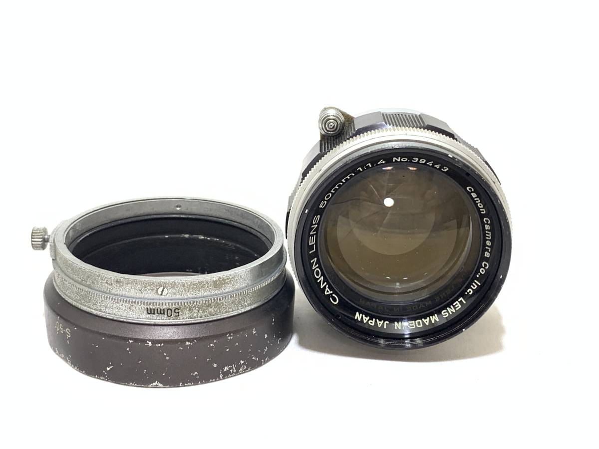 ☆付属充実☆ CANON キヤノン FD 50mm F1.4 S.S.C. フード付き FD50mm f⁄