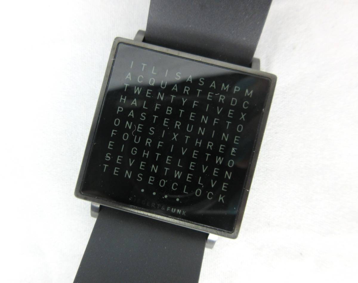 QLOCKTWO W Steel Black Watch - Fine US Retailer or QLOCKTWO、2018 
