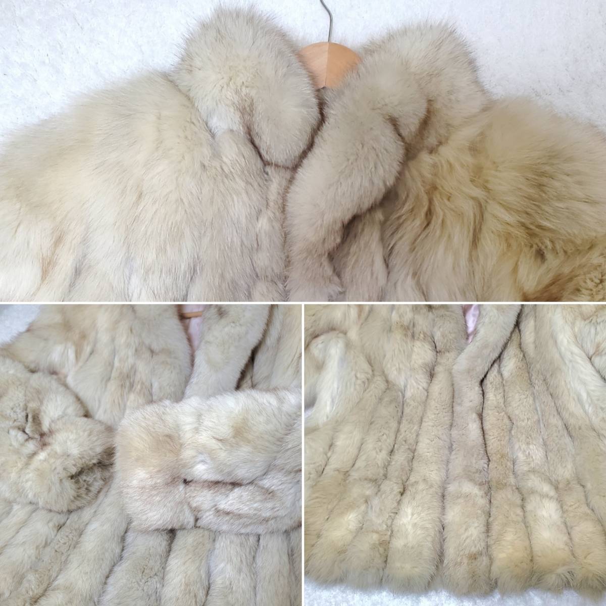 SAGA FOX/サガフォックス レディース大き目Lサイズ 毛皮 ホック式 
