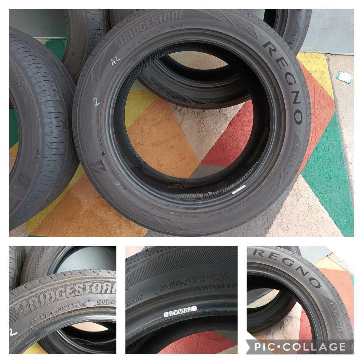 ☆ブリヂストン レグノ 19年製 夏タイヤ 4 本セット 245/50R18 