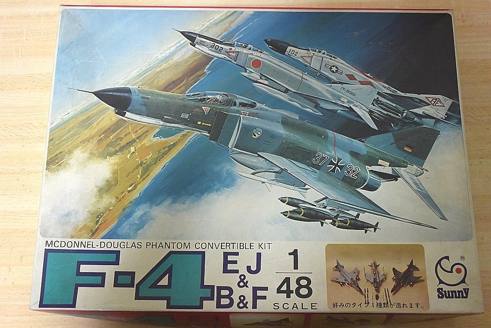 ▽★ Sunny サニー 1/48 マクダネル ダグラス F-4 EJ B&F ファントムコンバーチブル プラモデル 101