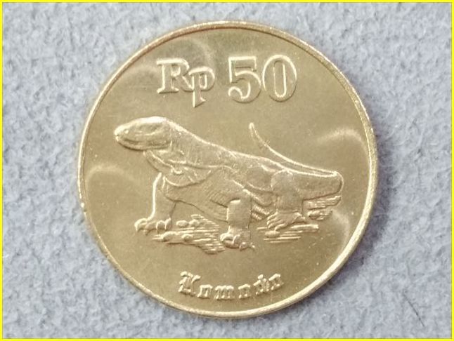 インドネシア 50ルピア 硬貨/1995年】 50 RUPIAH/Rp50/硬貨/コイン