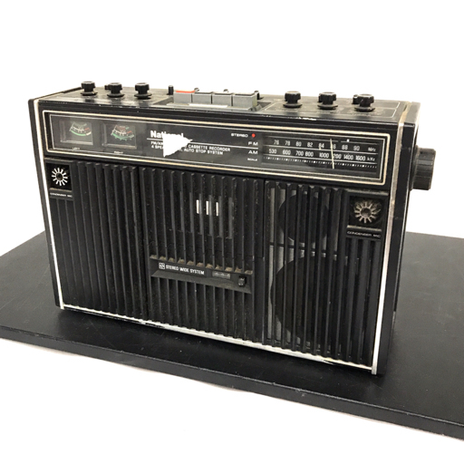 National RS-457 ナショナル ラジカセ 昭和レトロ 中古 現状品☆通電