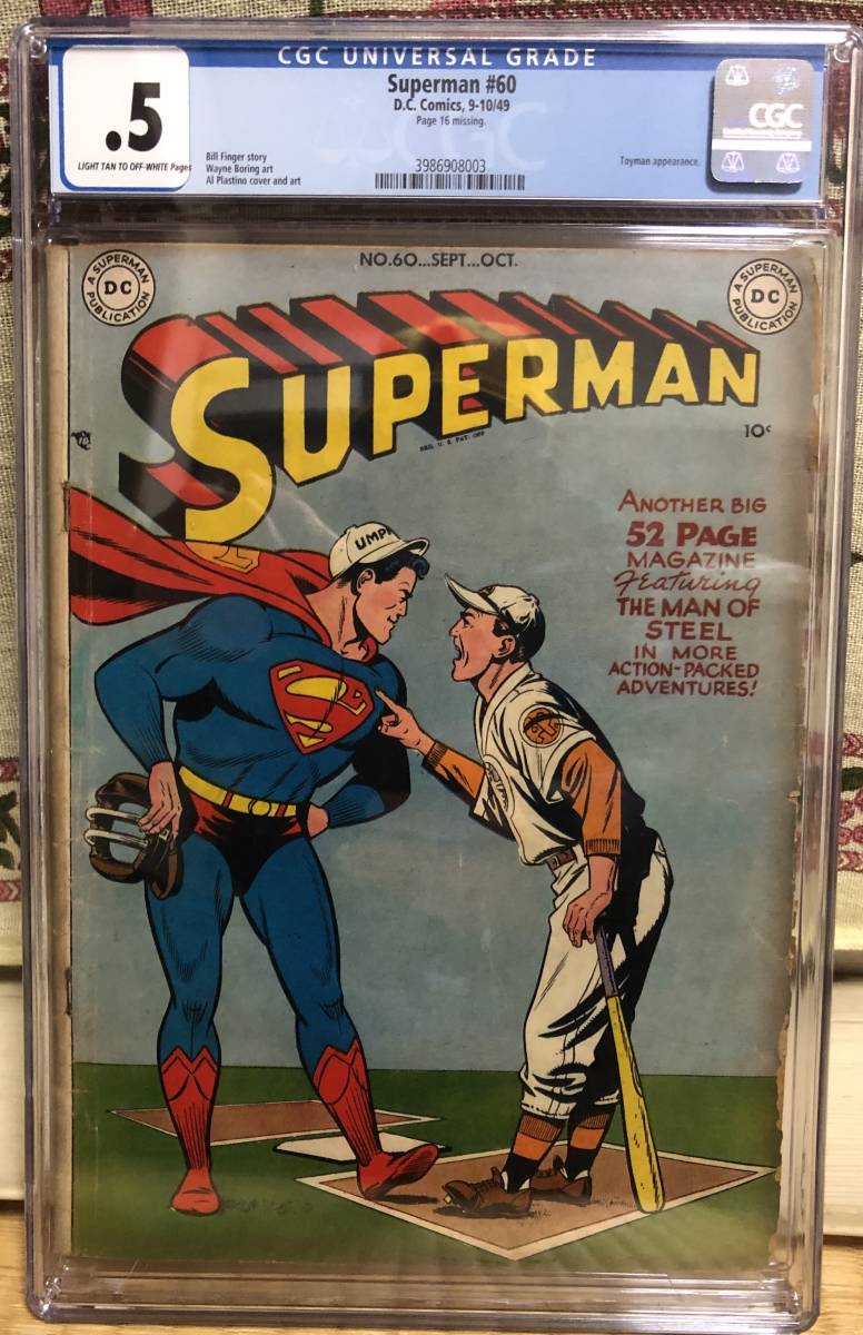 【2025，高品質】 珍しい品 1949年 SUPERMAN #60 アメコミ CGC .5(アメコミ、海外作品)｜売買されたオークション情報、yahooの商品情報をアーカイブ公開 - オークファン アメコミ、海外作品