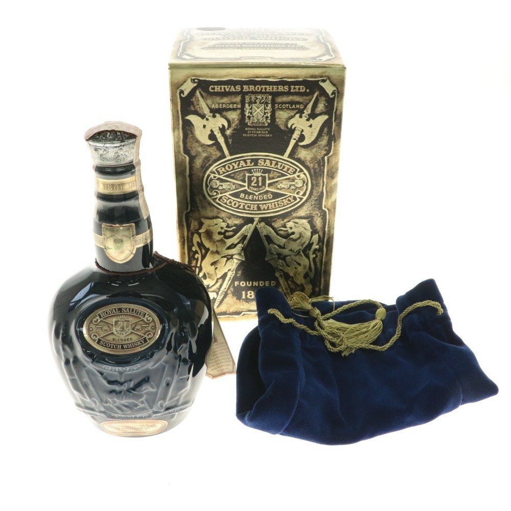 酒 未開栓 ROYAL SALUTE 21years old 1801 陶器ボトル 700ml 40°GL