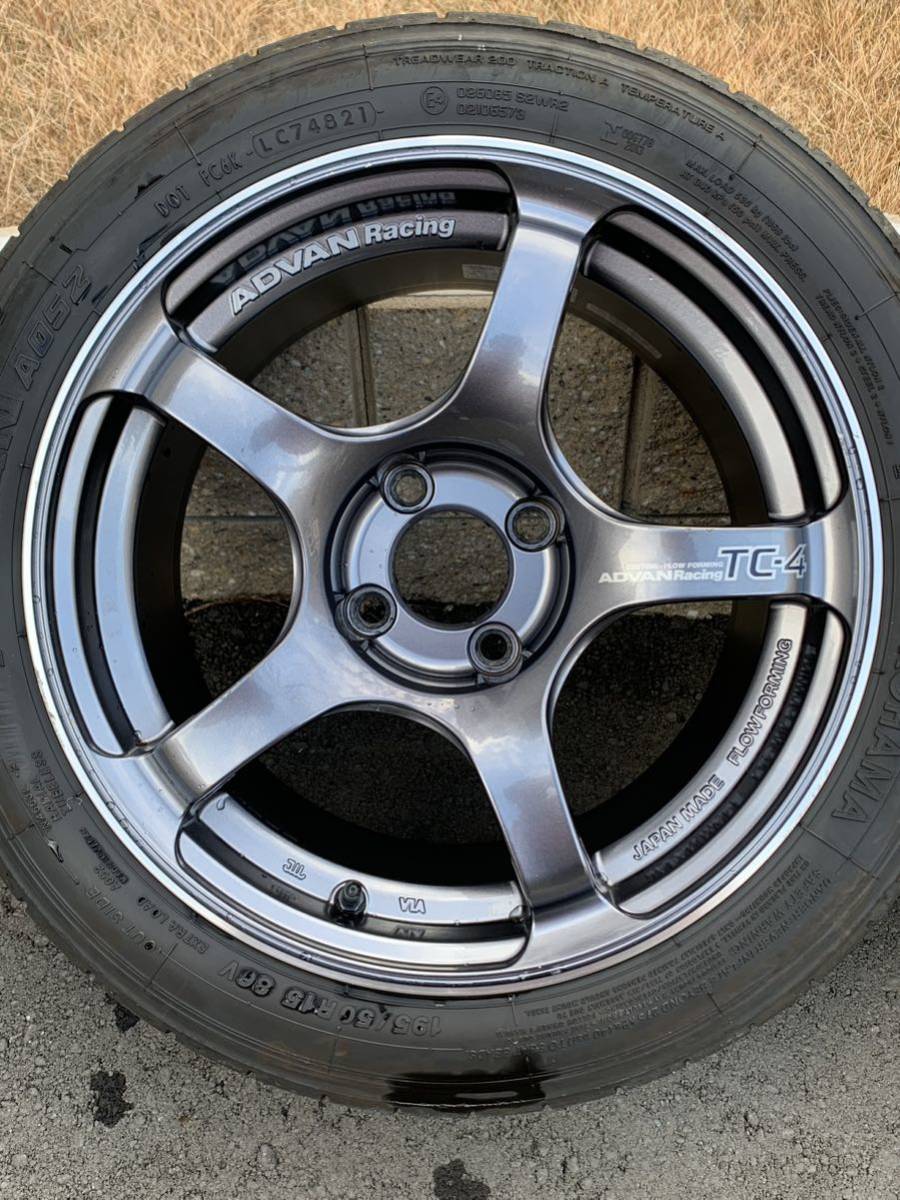 アドバンレーシング TC-4 15インチ8J+28 PCD100 4穴A052 アドバン