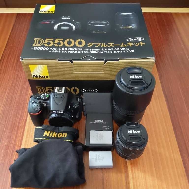 除湿箱付き Nikon D5500 ダブルズームキット ニコン D5500 ダブル