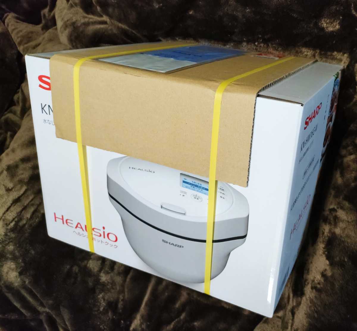 未開封 SHARP KN-HW16G-W シャープ ヘルシオ ホットクック ホワイト系 HEALSIO 水なし自動調理鍋 丸洗い可能 JAN：4974019190754