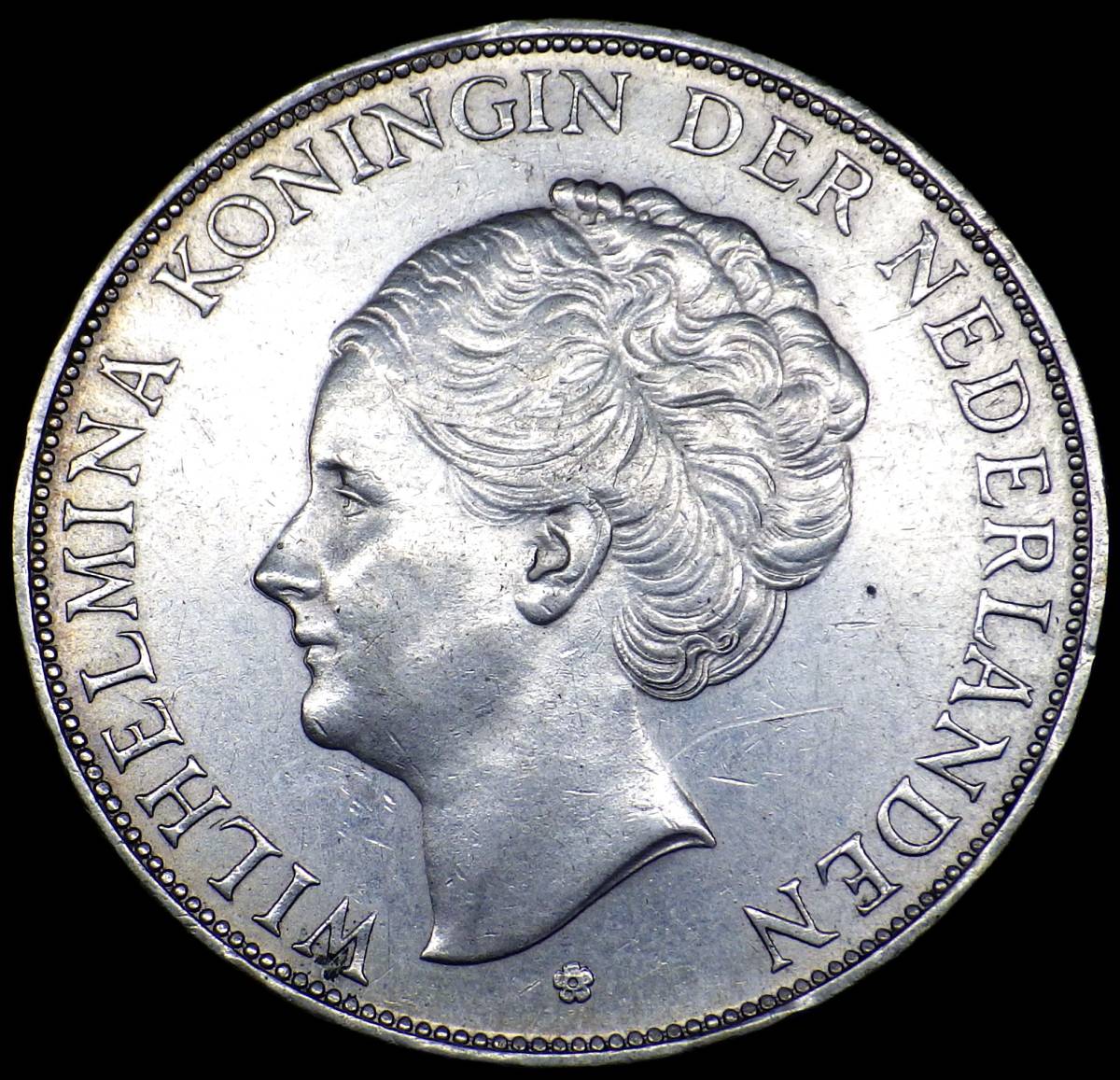 大得価，豊富な】 1938年 オランダ大型銀貨 ウィルヘルミナ 2.5