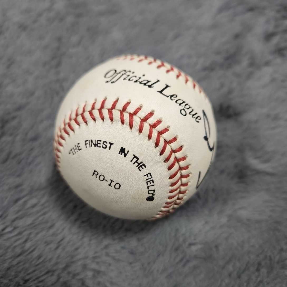 阪神タイガース OB 江夏豊 直筆サインボール ロゴボール 名球会 歴代