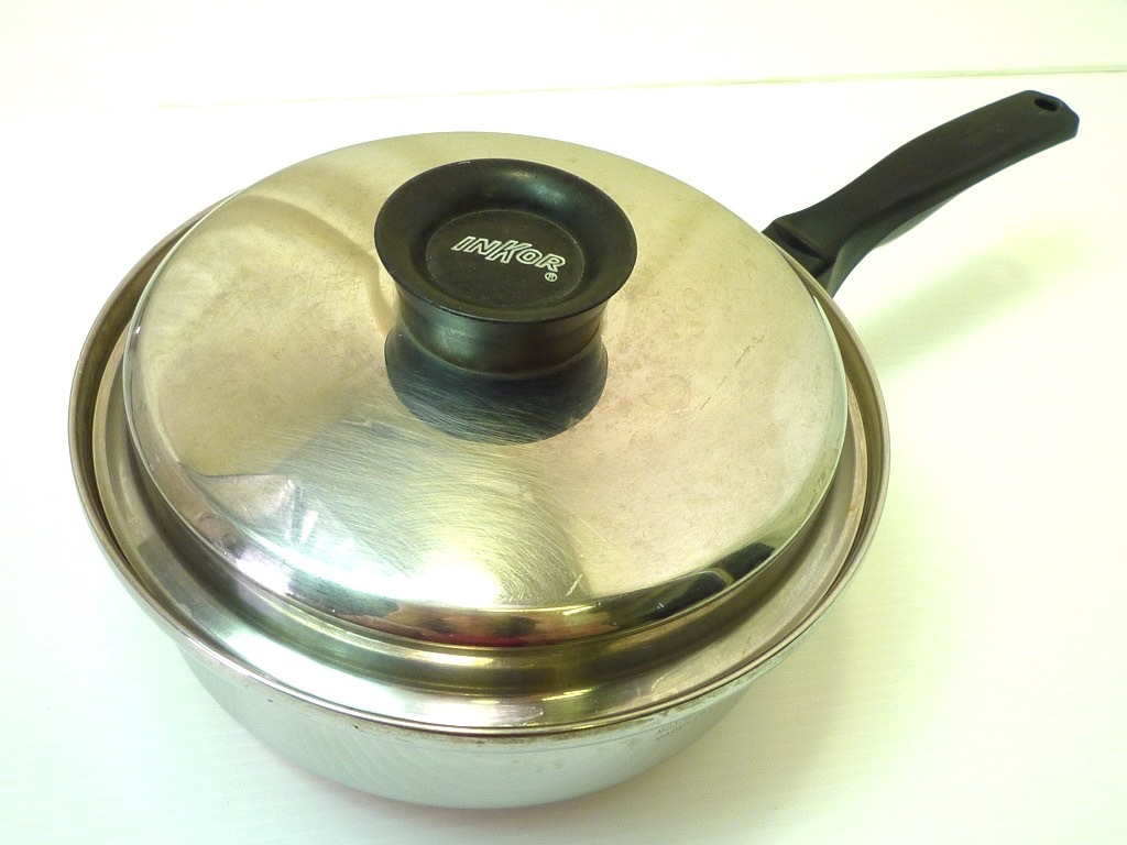 INKOR 高級 ステンレス 鍋 フライパン スチーマー キャセロール