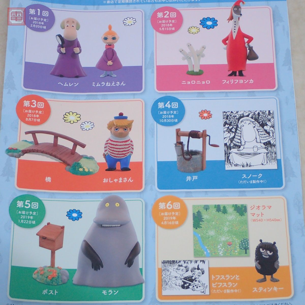 デアゴスティーニ 週刊 ムーミンハウスをつくる 特典 まとめて7点 