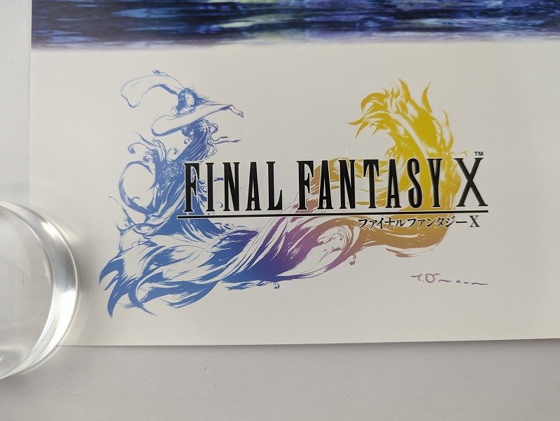 〇M428/当時物 B2判「ファイナルファンタジー10　FINAL FANTASY X」ゲーム販促ポスター プレイステーション2 スクウェア/1円～