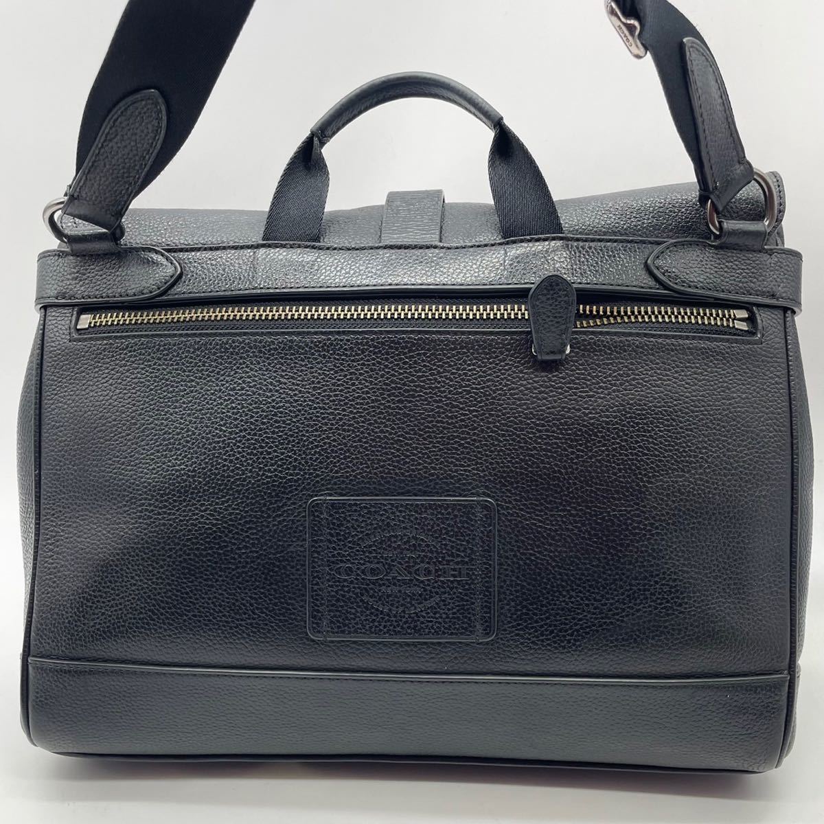 1円《新品同然・大容量》COACH コーチ ハドソン 2WAY ビジネスバッグ