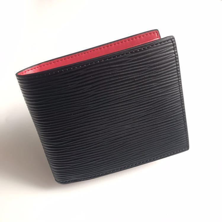 金運UP 新作品　数量限定　無くなり次第終了　ドイツタンナーの本革牛革 二つ折り財布　小銭入れ コンパクト 人気商品 新作品 数量限定 無くなり次第終了 小銭入れ 二つ折り財布 黒&frasl;黒