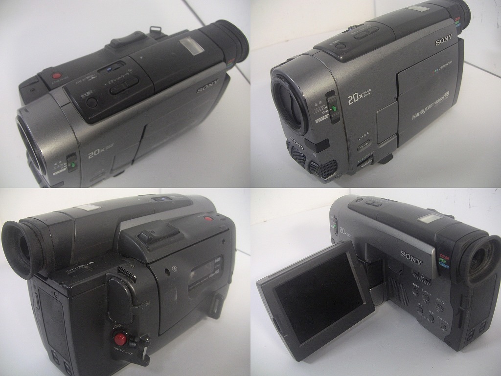 【送料無料・動作確認済み】8mmテープ再生できます！SONY Hi8ビデオカメラ CCD-TRV90☆ダビングにご使用ください！☆/0032 SONY 8mmテープ再生できます Hi8ビデオカメラ 撮影× 再生〇 誰か、なぜHi8の8mmテープがこのソニーのビデオカメラでは再生