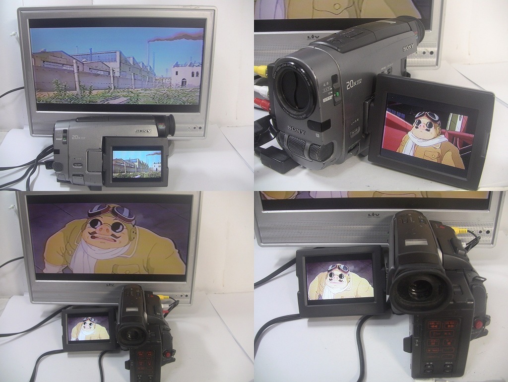 【送料無料・動作確認済み】8mmテープ再生できます！SONY Hi8ビデオカメラ CCD-TRV90☆ダビングにご使用ください！☆/0032 SONY 8mmテープ再生できます Hi8ビデオカメラ 撮影× 再生〇 誰か、なぜHi8の8mmテープがこのソニーのビデオカメラでは再生