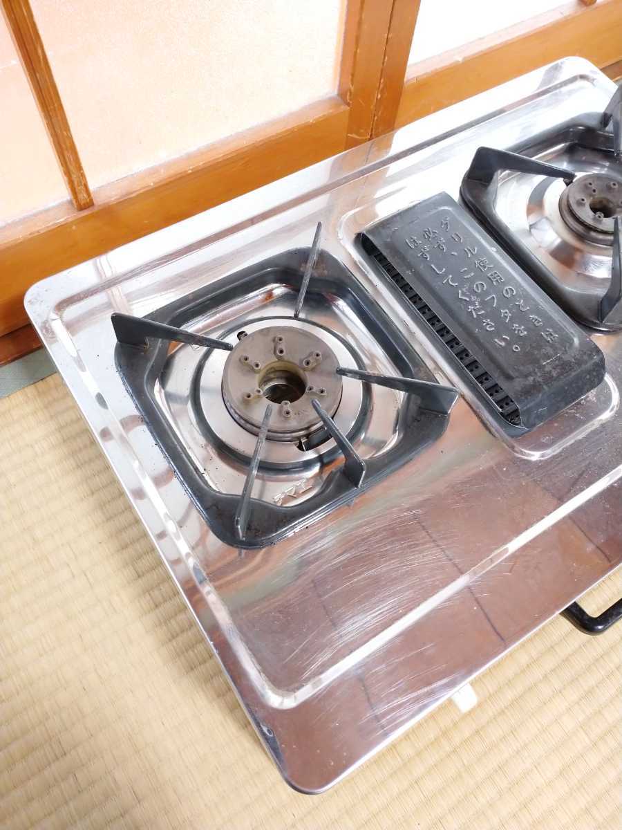 □パロマ⁄Paloma 2口 ガステーブル 都市ガス用 IC-330SB-R 右強火 E1-