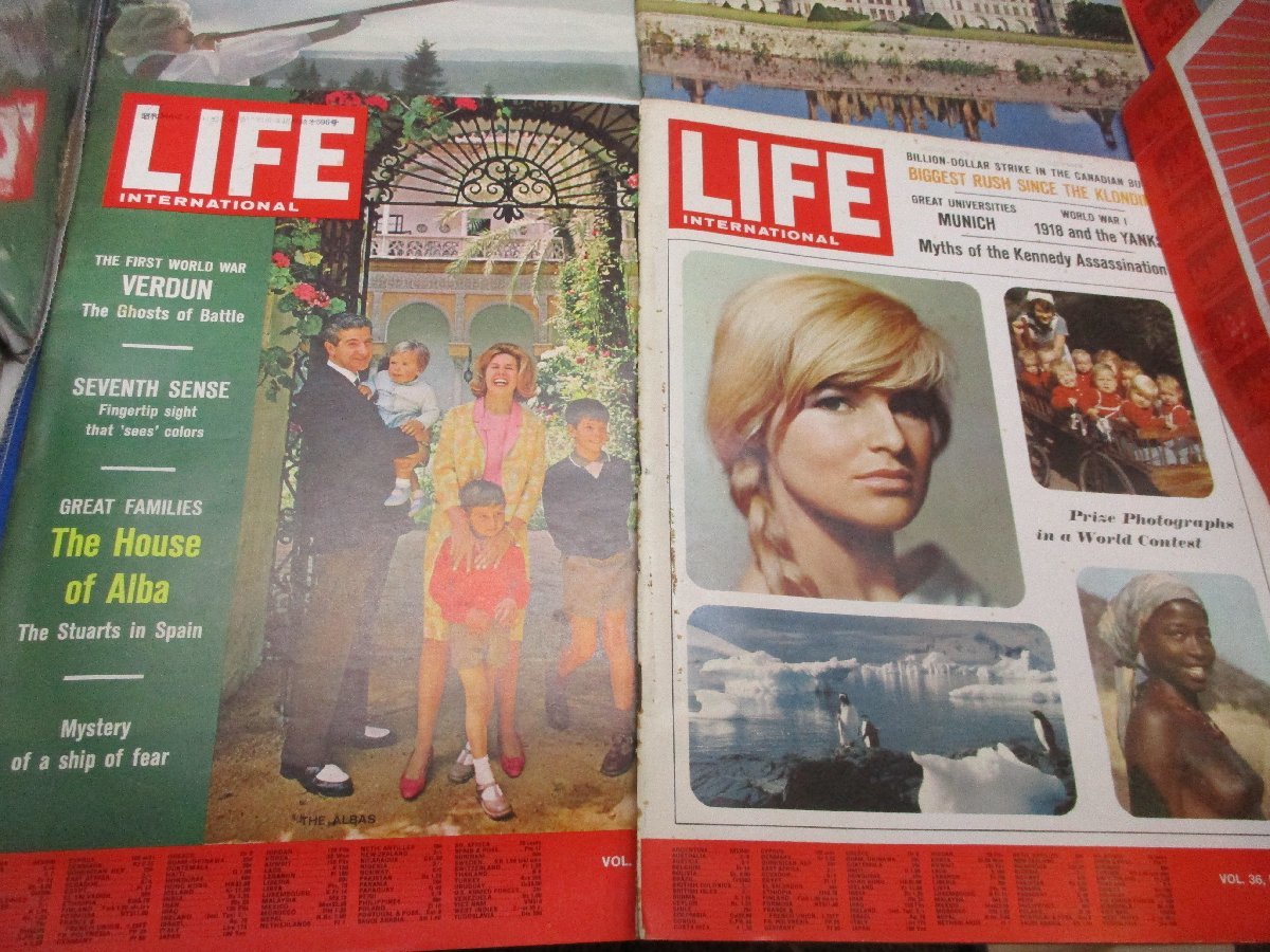 まとめ8冊/1960年代 LIFE ビンテージ/ 広告 スキー 古書 洋書 洋雑誌