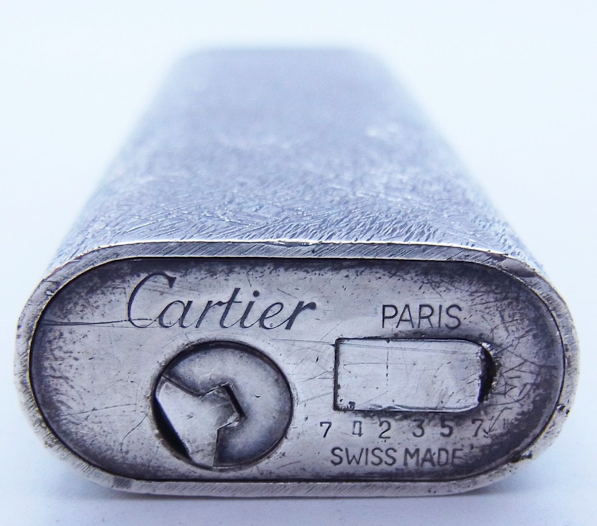 Cartier カルティエ☆ガスライター シルバーカラー☆着火 ジャンク品 