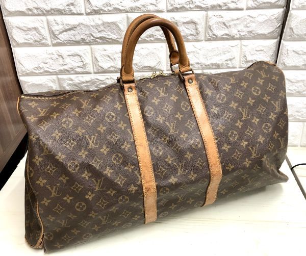 LOUIS VUITTON ルイヴィトン モノグラム キーポル55 M41424 旧型