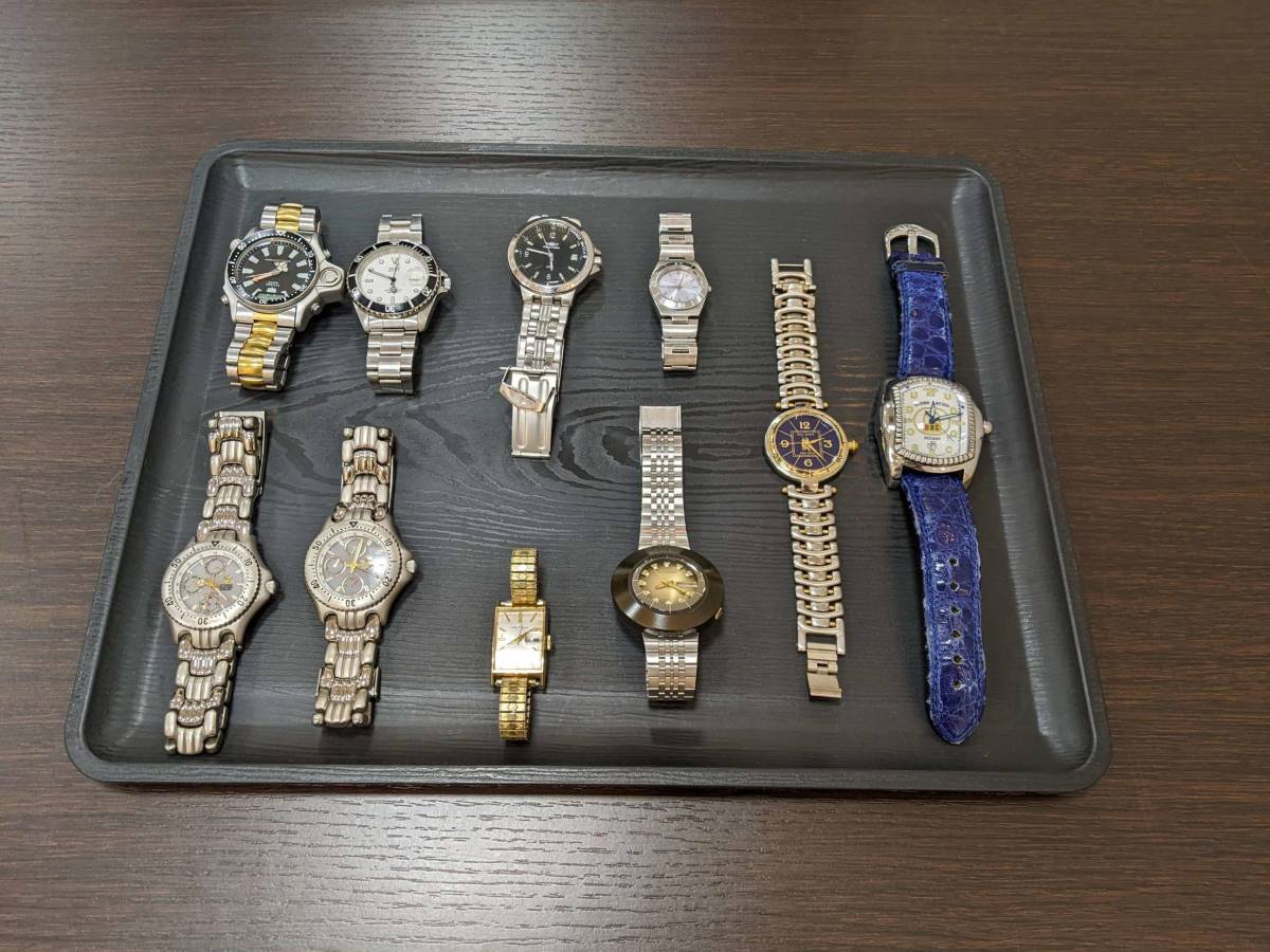 7894 ☆クオーツ腕時計 おまとめ品☆合計10本☆ジャンク品☆ Delon: