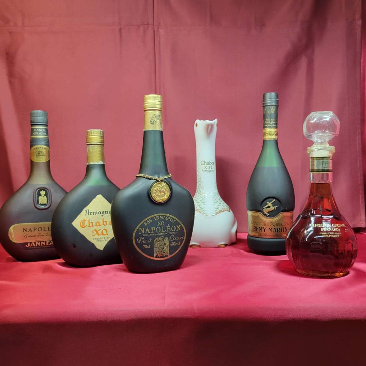 【YH-3924】未開栓 デュク ド ルーサック シャボー ジャノー レミーマルタン ベルナルド ブランデー コニャック 計6本 セット まとめ