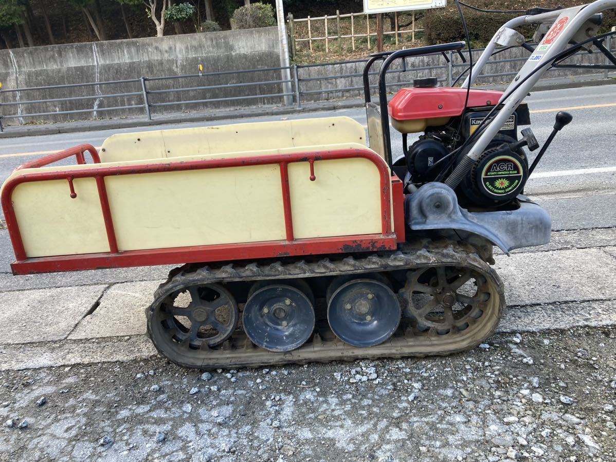 アテックス 運搬車XL260 手動ダンプ 積載250kg 動作品クローラー運搬車 