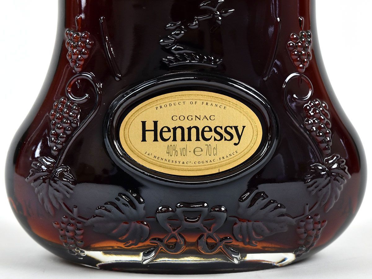 140462古酒☆未開栓 ヘネシー XO 金キャップ クリアボトル コニャック