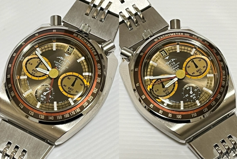 SEIKO ALBA AKA クロノグラフ ツノクロノ V657-6060 クォーツ ALBA
