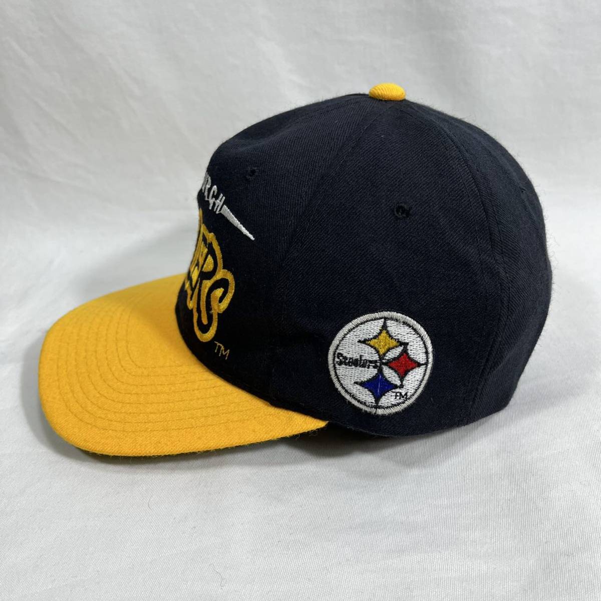 □ ビンテージ STARTER NFL スティーラーズ 切り替えし 刺繍ロゴ
