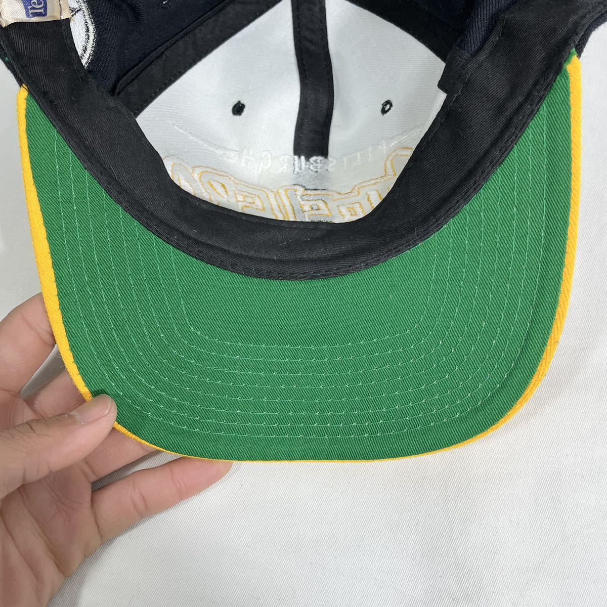□ ビンテージ STARTER NFL スティーラーズ 切り替えし 刺繍ロゴ