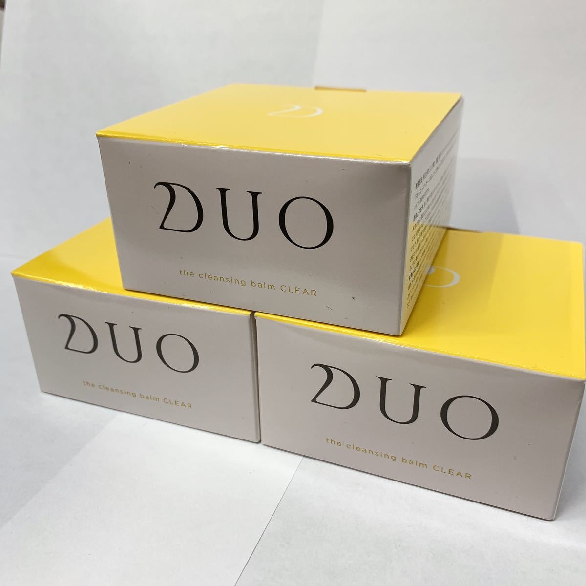 ◆1円スタート！新品未開封！！◆DUO デュオ ザ クレンジングバーム クリア クレンジング 90g 3箱セット クレンジング スキンケア 洗顔料