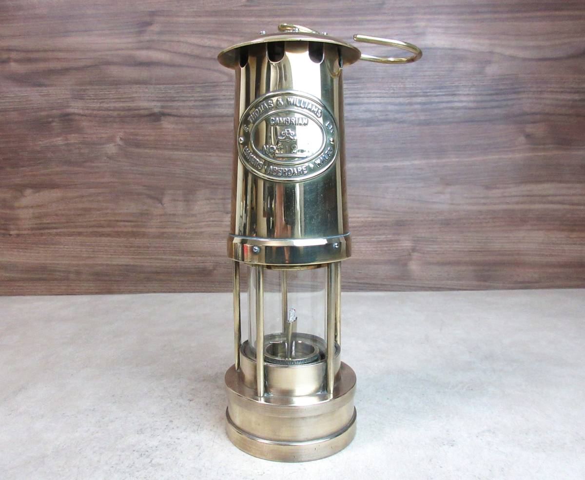 ★★「在庫売り切り」1970年代の未使用品！E.Thomas & Williams トーマス・ウィリアムス真鍮カンブリアンランタン◆UK Made◆未使用品★★