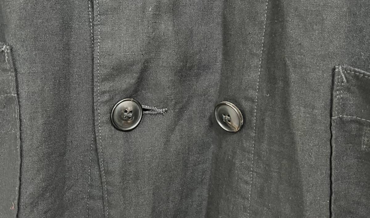 ブラックサイン Black SIGN リネンコート 40 ショールカラー langlitz