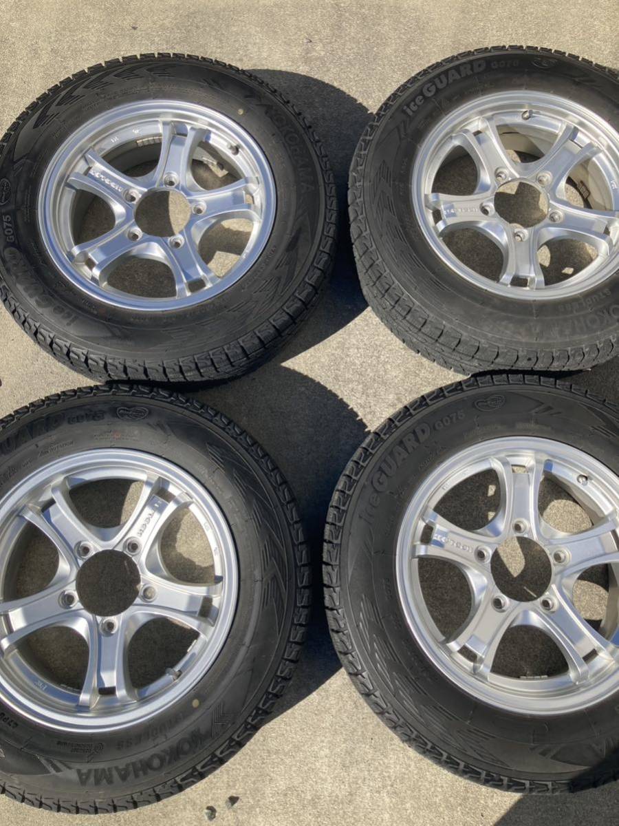 (ジムニーJB23)タイヤホイール175/80R16☆ホイールKEELERスタッドレスは溝はある方ですがオマケ程度☆YOKOHAMA ice GUARD☆4本セット☆_1