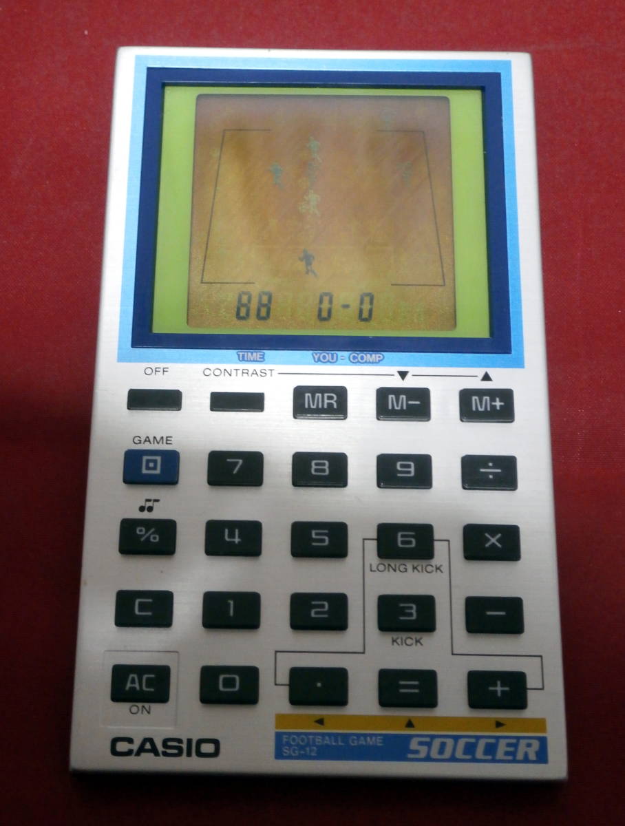 カシオ ゲーム電卓 SG-12 (FOOTBALL GAME SOCCER) CASIO