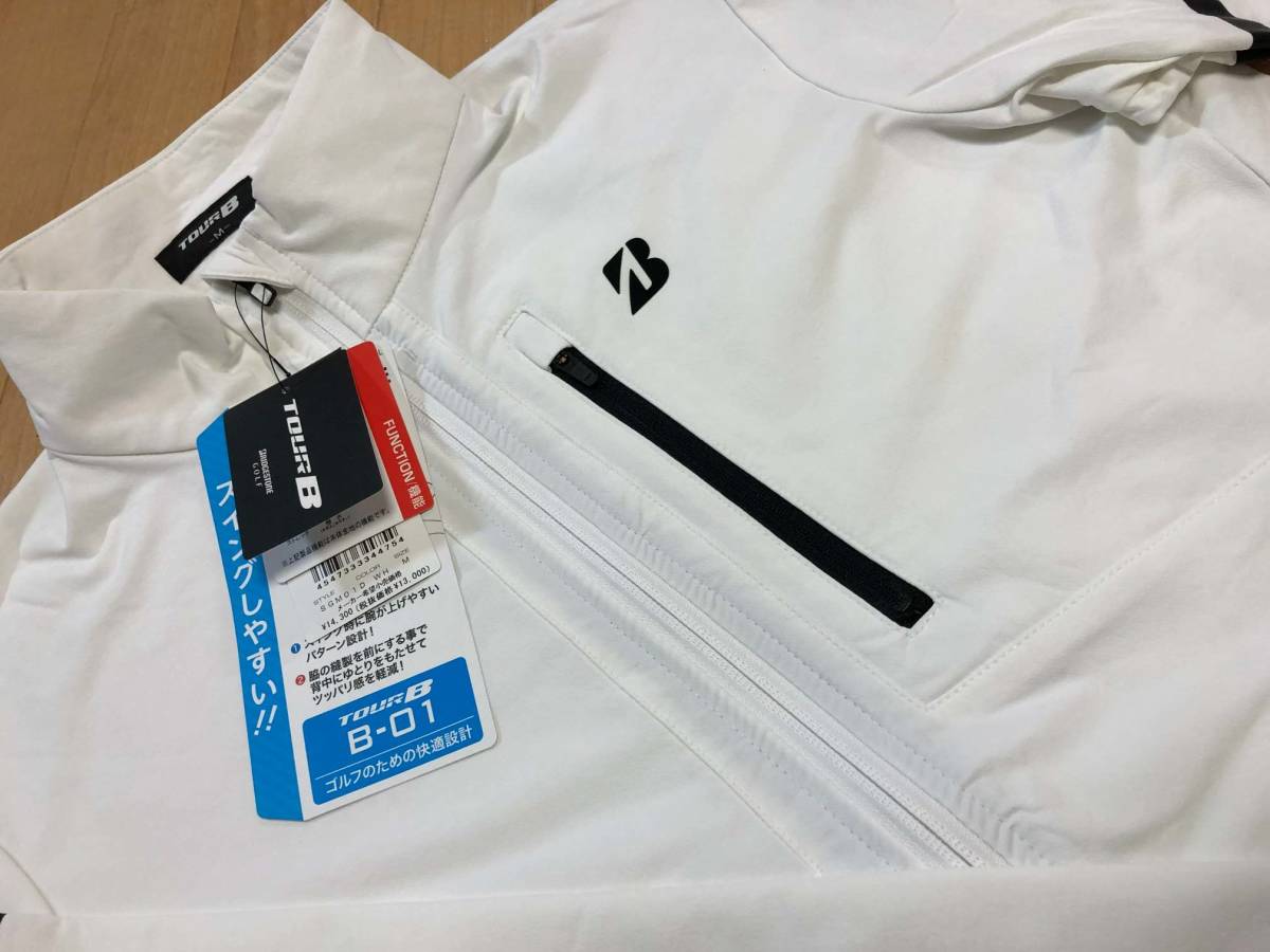 BRIDGESTONE GOLF(ブリヂストンゴルフ) TOUR B 撥水 フルジップジャケット SGM01D(WH)Ｌ