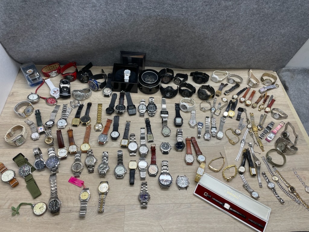 ジャンク☆腕時計まとめて【117個】メンズ・レディース☆SEIKO・CASIO