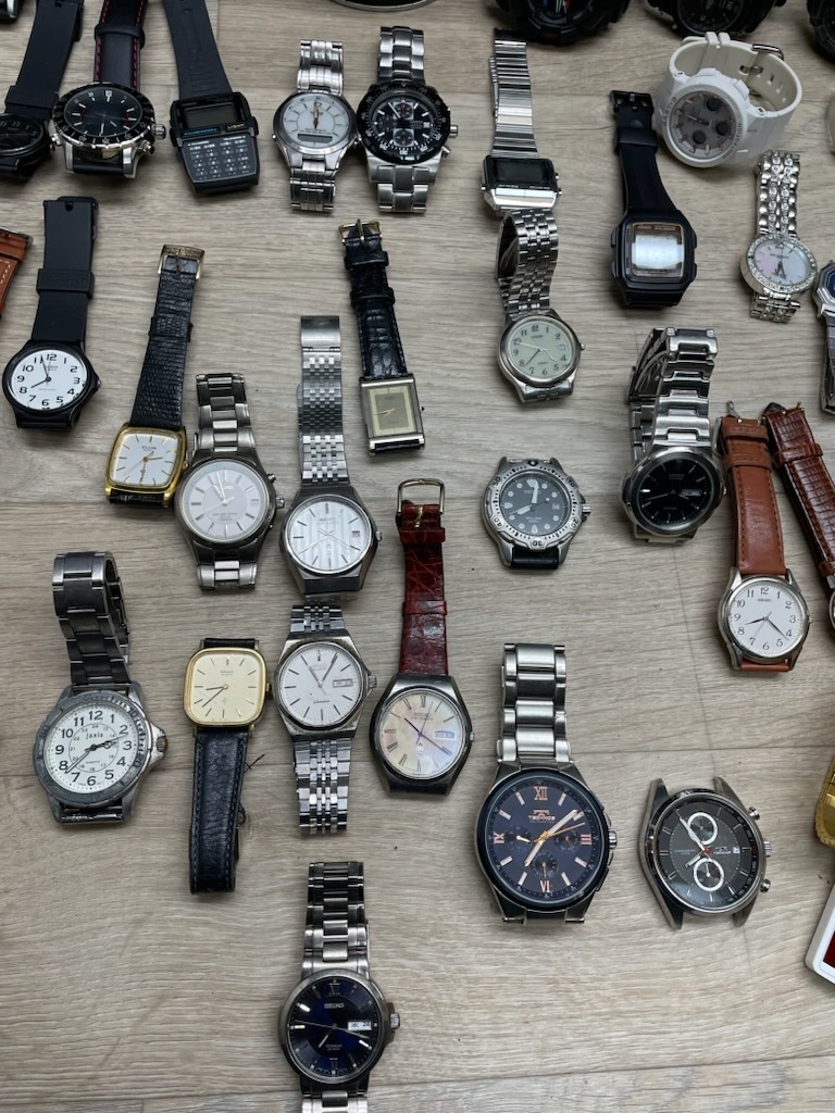CASIO ２３個 まとめ 大量 ジャンク品 ジャンク☆腕時計まとめて【117個】メンズ・レディース☆SEIKO・CASIO
