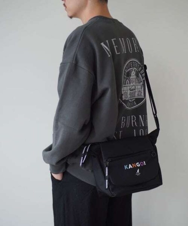 TE/KANGOL (カンゴール) ショルダーバッグ　ブラックマルチ　KGSA-BG00232