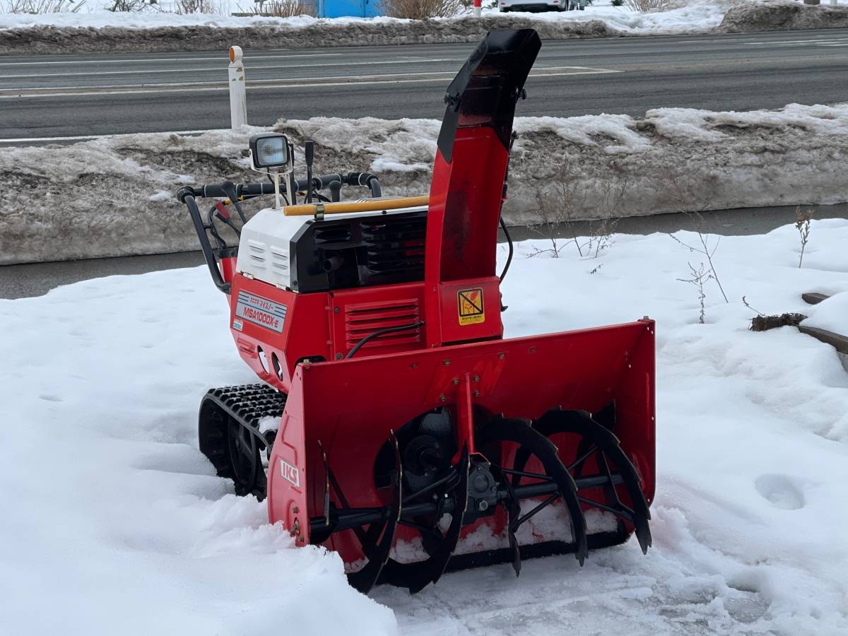 除雪機 カワサキ Yahoo!オークション 最落なし 始動OK MS 秋田発 